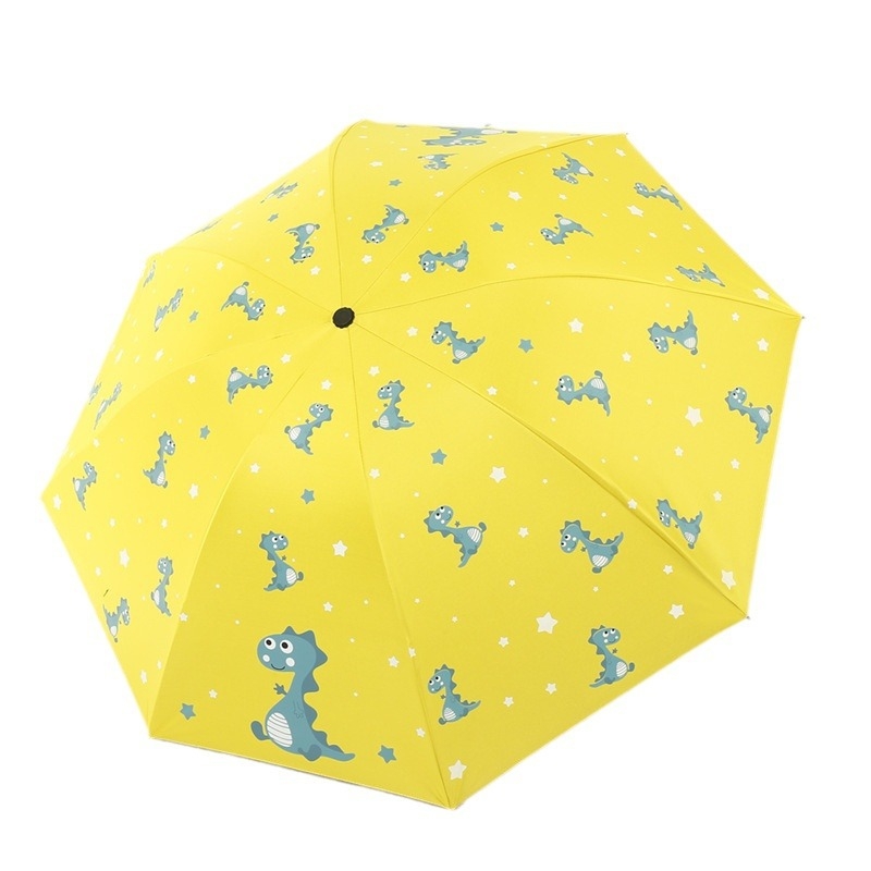 Automatikus nyitású esernyő, vasváz 8 ágakkal, poliészter anyag, műanyag fogantyú, háromrészes Cartoon stílus