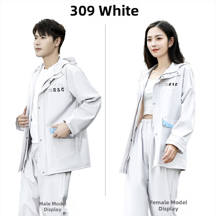 Poncho de ploaie monobloc pentru adulți motocicliști, tafta poliester, țesătură subțire, strat PU impermeabil