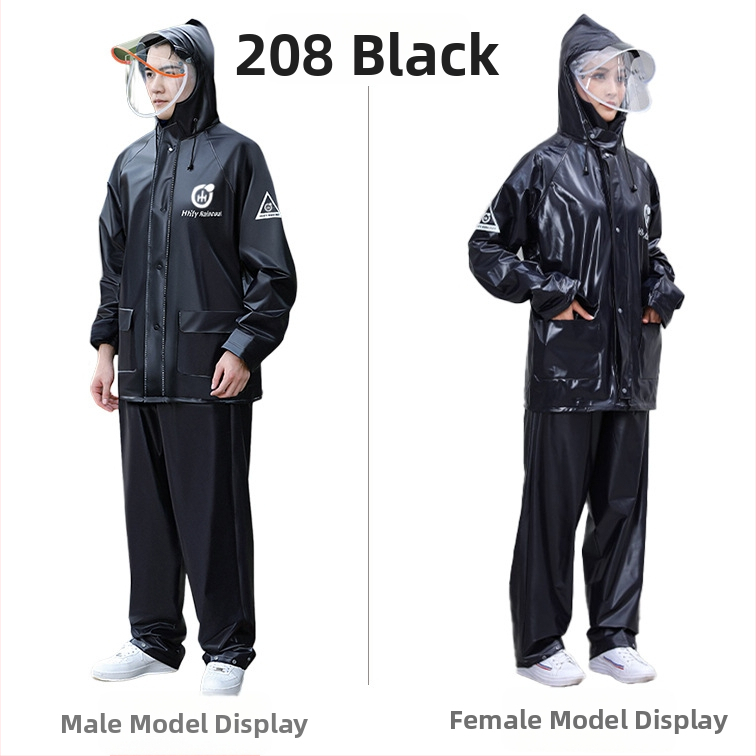 Poncho de ploaie monobloc pentru adulți motocicliști, tafta poliester, țesătură subțire, strat PU impermeabil