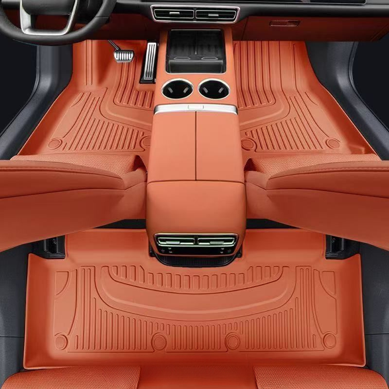 Tesla Model 3 и Model Y – пълно покритие ТПЕ автомобилни подови мати, дебелина 3,5 мм, тегло 6 кг, латексни подложки за крака