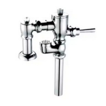 Toaletni ventil za ispiranje s ručnom polugom, horizontalni, bakarno tijelo, DN25 (1 inch), tlak vode 1–12 MPa, vrijeme ispiranja 4–8 s, model 34230