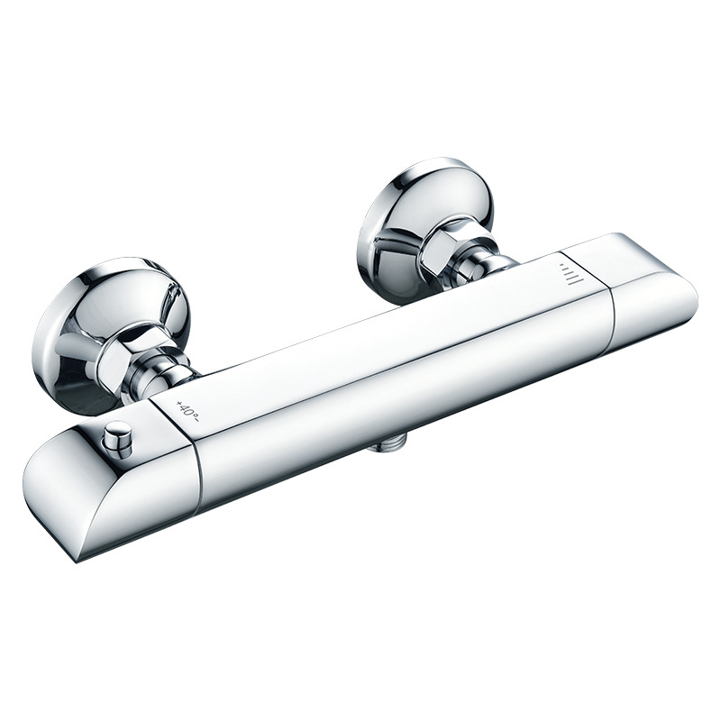 Termostatski set za tuširanje s miješalom, model 4107001, radni tlak 0,1–0,5 bar, hladna voda 0–20°C, vruća voda 55–85°C, protok 20 L/min