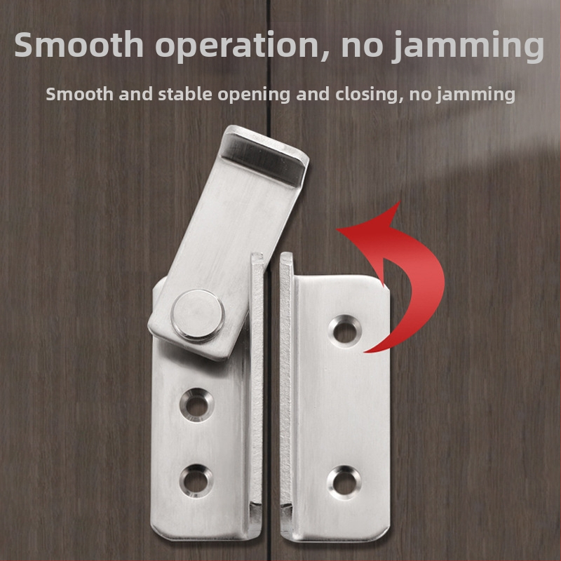 Încuietor din oțel inoxidabil, cu cataramă, pentru stânga-dreapta, finisaj șlefuit, pentru uși din lemn, dulapuri mari, cuști pentru animale de companie și ferestre de evacuare