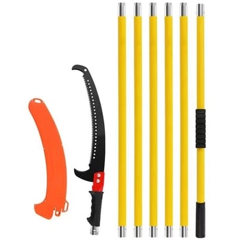 Ferăstrău de ramuri izolat cu tijă din fibră de sticlă, greutate 580 g