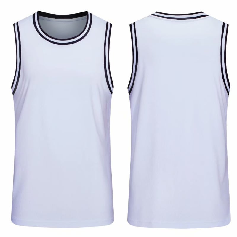 Tricou fără mâneci unisex pentru baschet – amestec bumbac-poliester, căptușeală 100% poliester, pentru toate anotimpurile, antrenament baschet