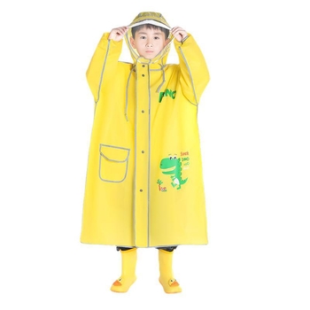 Gyerekeknek szóló esőponcsó karikatúra stílusban, hátizsák számára (Karikatúra stílus • EVA anyag • 205 g • alkalmas gyermekeknek)