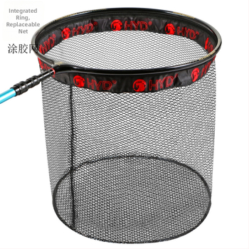 Cap de plasă de pescuit pentru capturarea peștilor mari, aliaj de aluminiu, diametrul inelului 40–45 cm, adâncimea plasei 40–45 cm, plasă cu ochi groși, pliabil, încărcare 10 kg