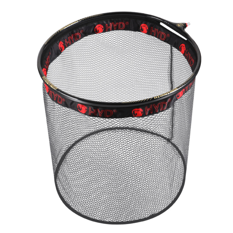 Cap de plasă de pescuit pentru capturarea peștilor mari, aliaj de aluminiu, diametrul inelului 40–45 cm, adâncimea plasei 40–45 cm, plasă cu ochi groși, pliabil, încărcare 10 kg