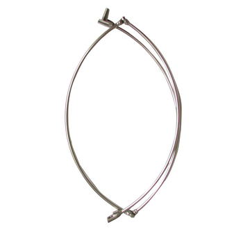 Rozsdamentes acélból készült horgászháló keret háromszög és kör alakú hurkokkal, nagy hálófej — Chun Mao, licencelhető magáncímke