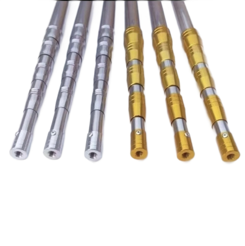 Rozsdamentes acélból készült teleszkópos halászhálóbot, pozicionáló bot, ultrahard, vastagított teleszkópos rúd, 3 részes