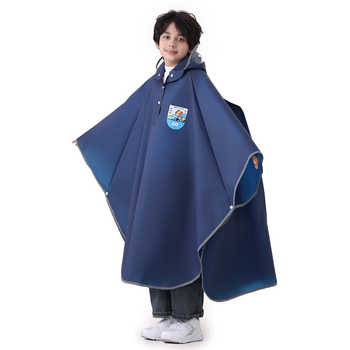 Gyerek esőponcho, teljes testet fedő vízálló EVA anyagból, rajzfilm-stílusú, iskolába járó gyermekeknek hátizsákkal