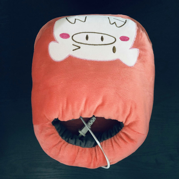 Încălzitor pentru picioare USB, 5V, 7.5W, husă pluș, încălzire cu sticlă de apă caldă