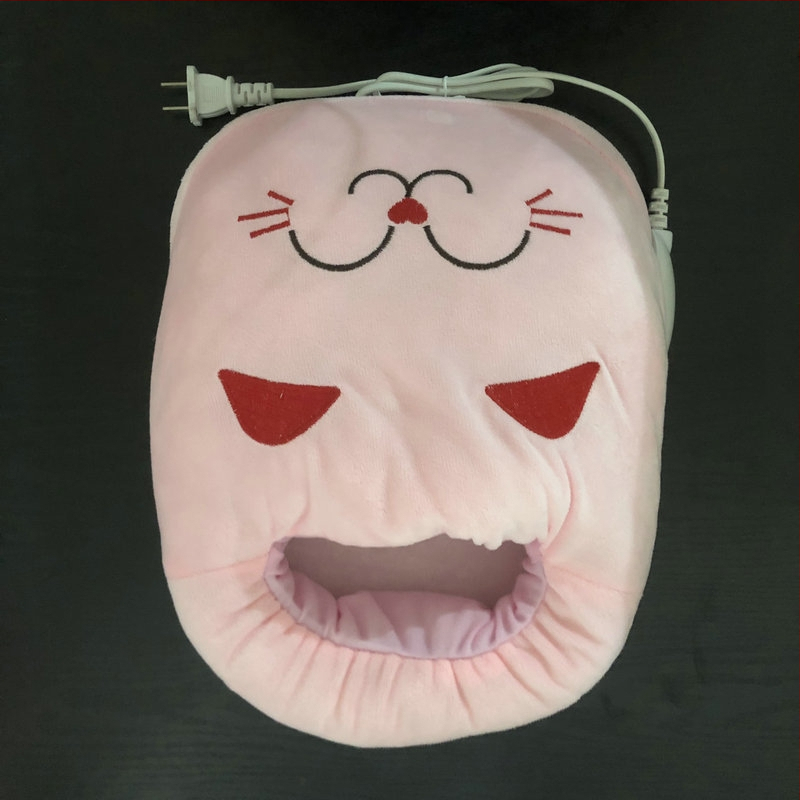 Încălzitor pentru picioare USB, 5V, 7.5W, husă pluș, încălzire cu sticlă de apă caldă