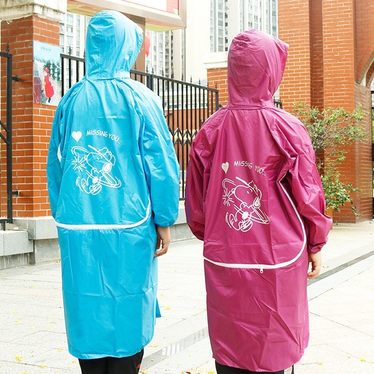 Poncho de ploaie pentru copii pentru bicicletă cu imprimare a logo-ului, țesătură taftă de poliester, grosime 0,18 mm, strat PVC impermeabil, personalizabil