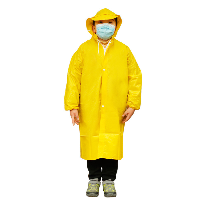 Poncho de ploaie pentru copii pentru bicicletă cu imprimare a logo-ului, țesătură taftă de poliester, grosime 0,18 mm, strat PVC impermeabil, personalizabil