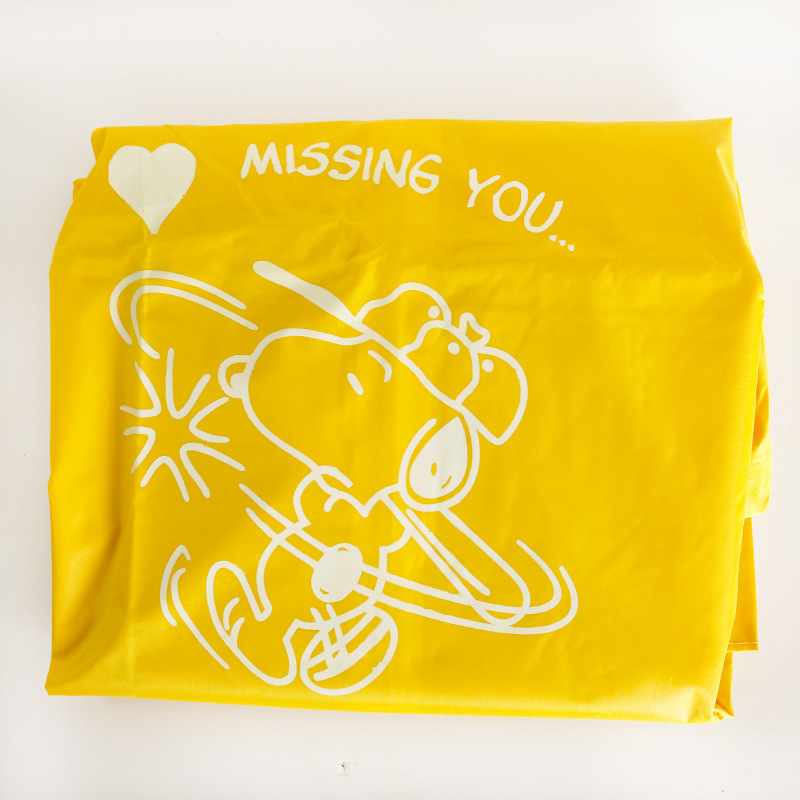 Poncho de ploaie pentru copii pentru bicicletă cu imprimare a logo-ului, țesătură taftă de poliester, grosime 0,18 mm, strat PVC impermeabil, personalizabil