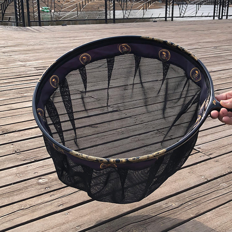 Glava mreže za ribolov s integriranim karbonsko-aluminijskim tijelom, nanometrijska mreža, nosivost 30 kg, dubina 30 cm