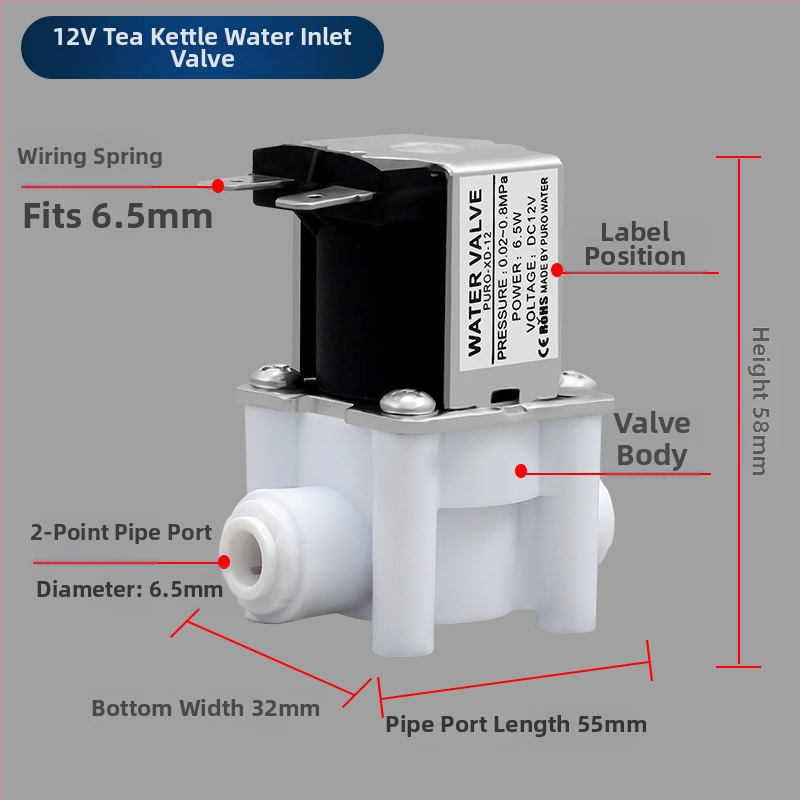 Ventil za pročišćivač vode SMY-FM-23, 24V elektromagnetni ventil, 2/3 brzi spoj, automatsko ispiranje i zatvaranje
