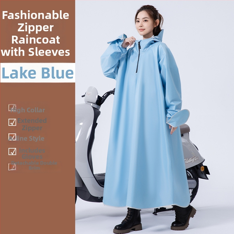 Poncho pentru vehicule electrice/motociclete pentru adulți – PVC țesătură, grosime 22 silk, strat impermeabil PU, pentru 1 persoană, stil versatil, brand Lantu Master