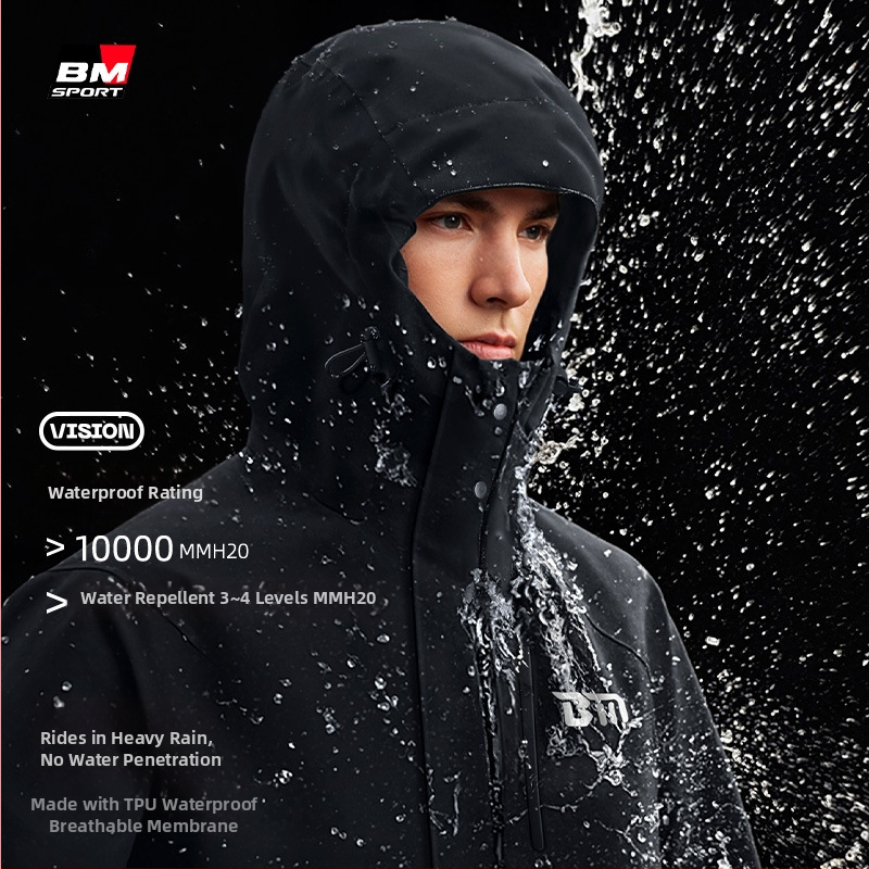 Razdvojeni kišni kaput za motocikle za odrasle — višekratna upotreba, kišni kaput za cijelo tijelo, tkanina Chunya spinning, PVC ljepilo vodootporni sloj