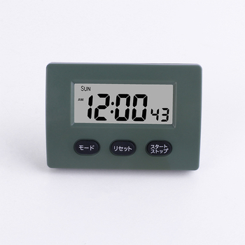 Elektronički timer s LCD zaslonom, baterijsko napajanje, plastično kućište, kronograf funkcija, pogodan za kuhinju i učenje