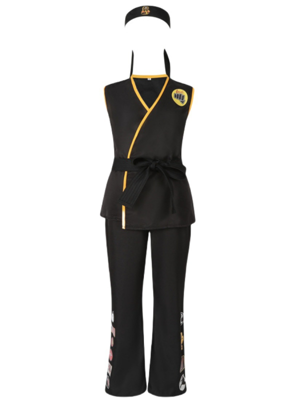 Taekwondo cosplay odijelo, unisex, mekani materijal, bez ovratnika, proljeće 2025, za djecu do 17 godina
