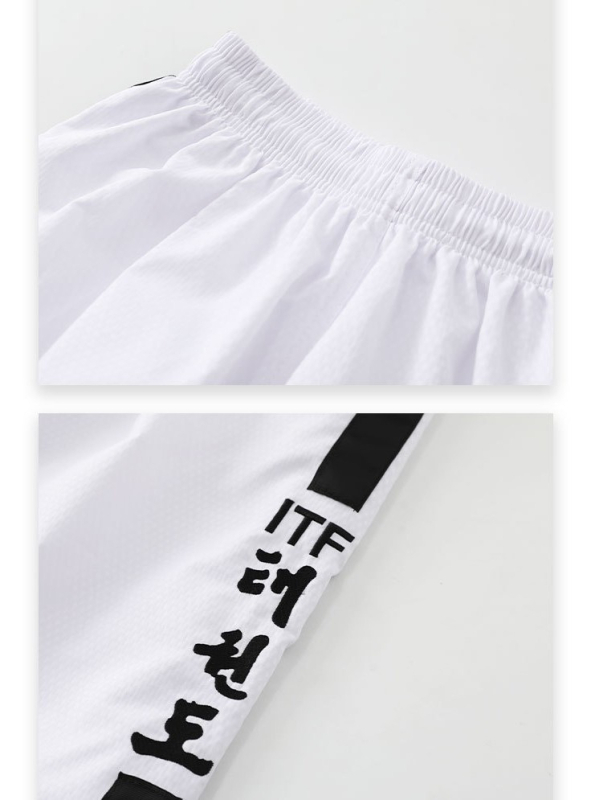 Taekwondo natjecateljska trenirka, unisex, poliester tkanina s pamučnom podstavom, 100% poliester