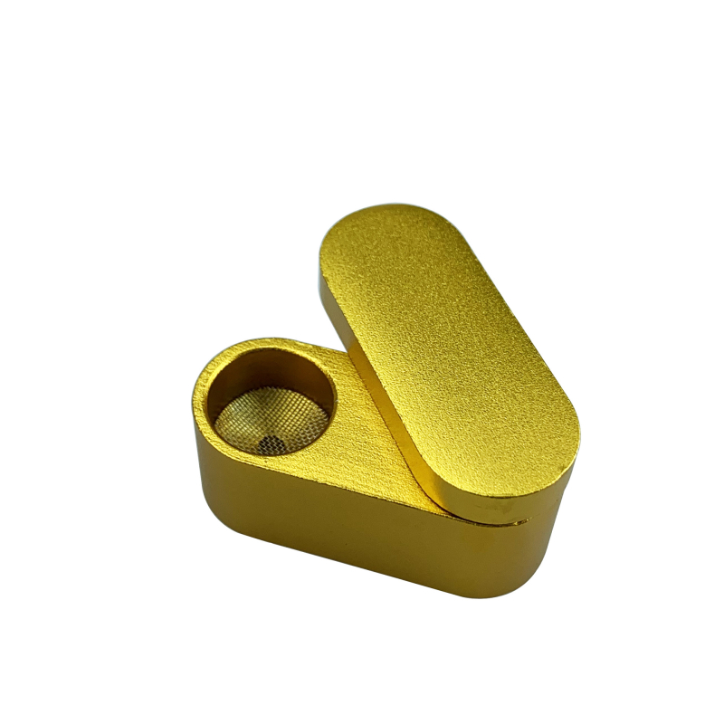 Nova kreativna mini sklopiva metalna fajka s dvostrukim slojem šarene aluminijske legure