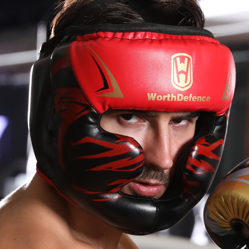 Boxerska kaciga Worthdefence PU HE0187, 0,23 kg, unisex, za odrasle i djecu