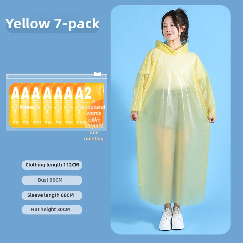 Pelerină de ploaie de unică folosință, poncho pentru drumeții, material PE, 1.2 silk, 30 g