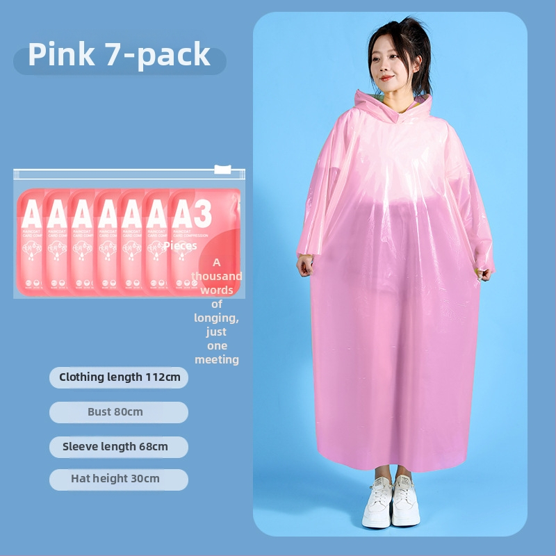 Pelerină de ploaie de unică folosință, poncho pentru drumeții, material PE, 1.2 silk, 30 g