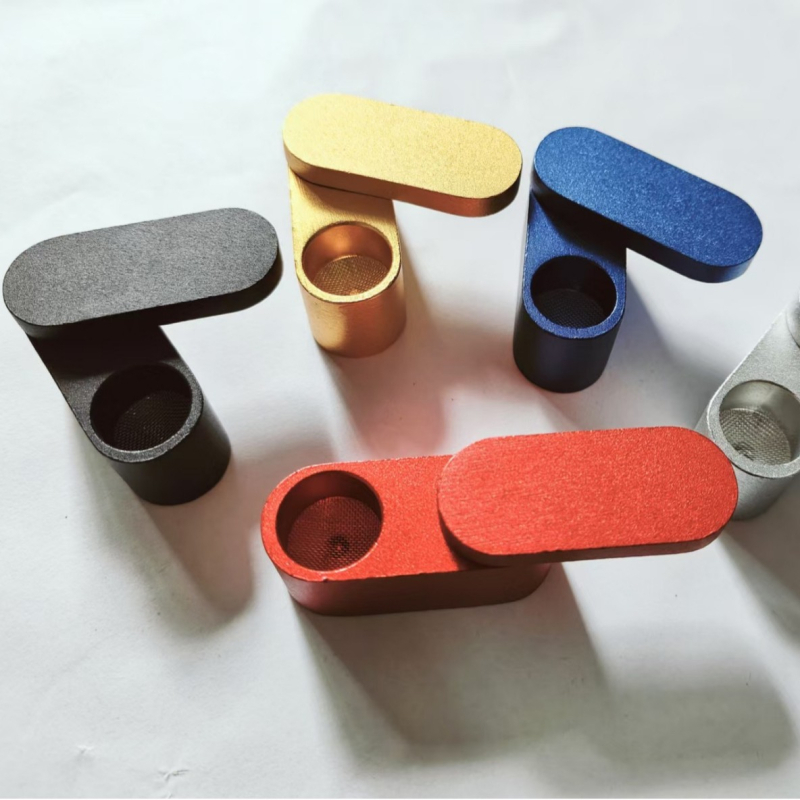 Fém pipa dupla rétegű forgó mechanizmussal, kézben tartható, hordozható