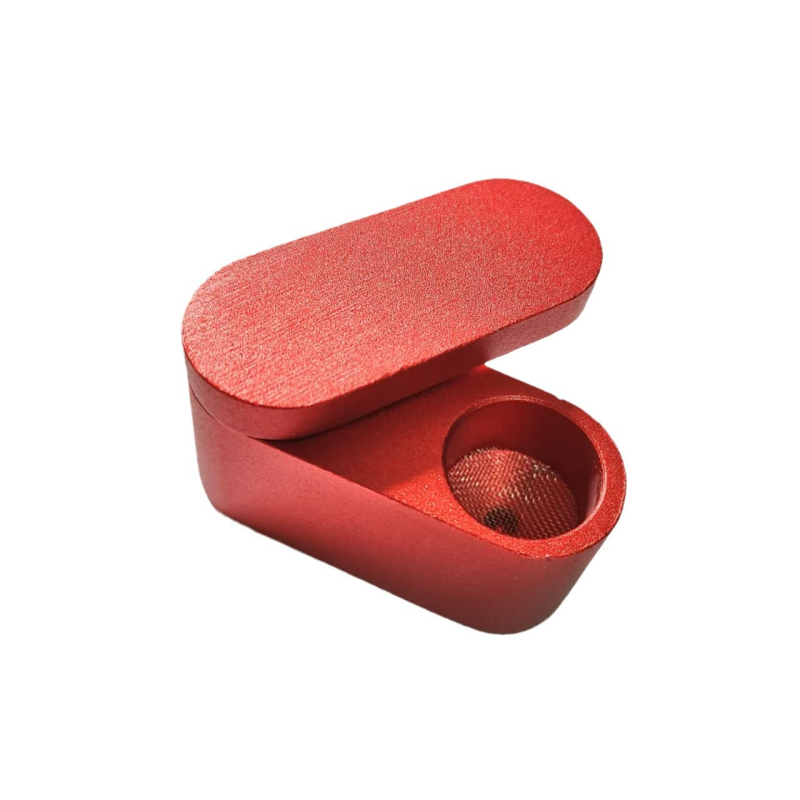 Fém pipa dupla rétegű forgó mechanizmussal, kézben tartható, hordozható