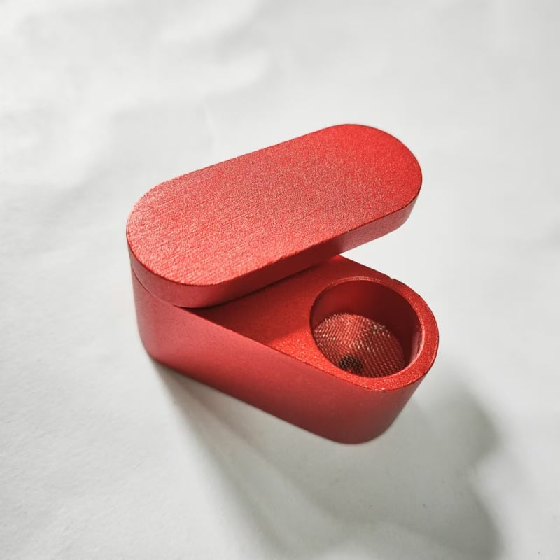 Fém pipa dupla rétegű forgó mechanizmussal, kézben tartható, hordozható