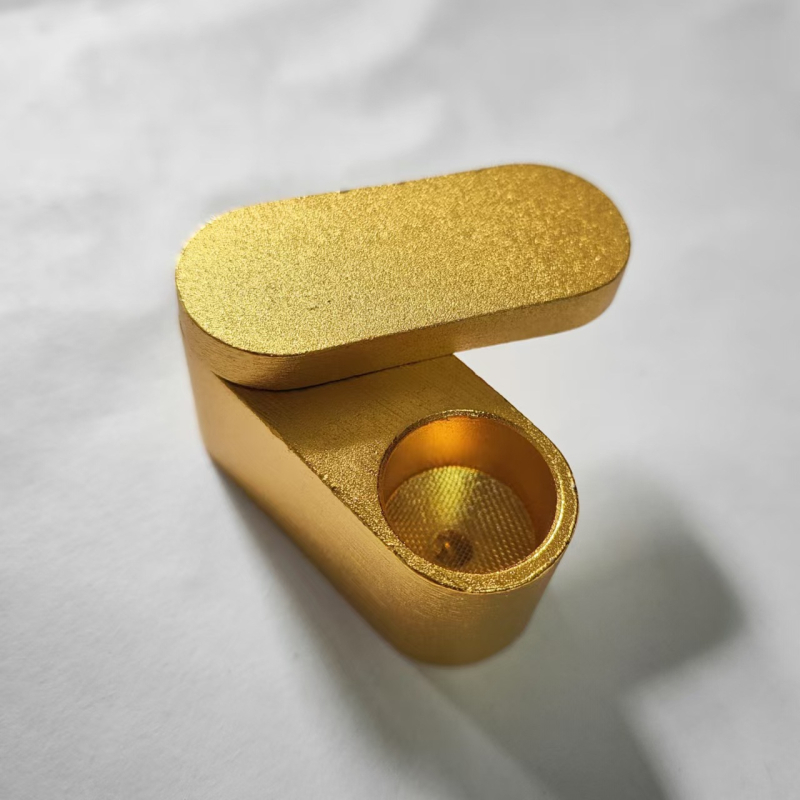 Fém pipa dupla rétegű forgó mechanizmussal, kézben tartható, hordozható