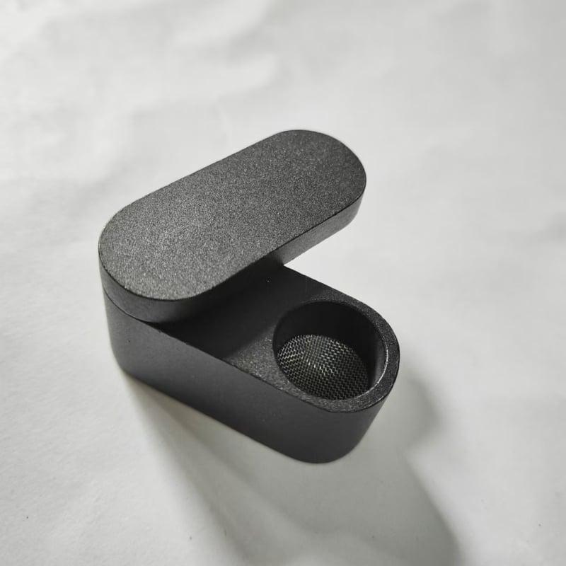 Fém pipa dupla rétegű forgó mechanizmussal, kézben tartható, hordozható