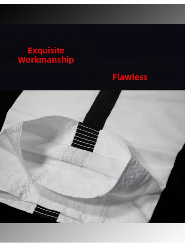 Uniformă de antrenament ITF Taekwondo pentru competiții și antrenament — țesătură poliester 100%, căptușeală din bumbac