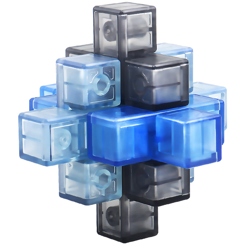 Kong Ming Lock Luban Lock Puzzle Blokkok - Műanyag Oktató Játék 7–14 éveseknek (Brand Bailien)