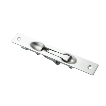 Rozsdamentes acél tűzvédelmi ajtócsap, típus A, modell FHMCX, kefés felület, állítható rejtett csap