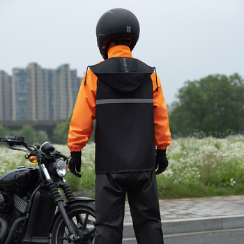 Podijeljeni set kišnog mantila i hlača za motocikliste, odrasli, PVC vodootporni sloj, srednja debljina tkanine