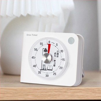 Timer vizual silențios pentru elevi, instrument de autodisciplină pentru învățare, carcasă ABS pătrată; afișaj: indicator + cifre; mișcare: electronică; caracteristici: ceas cu dinți, ceas răsucit