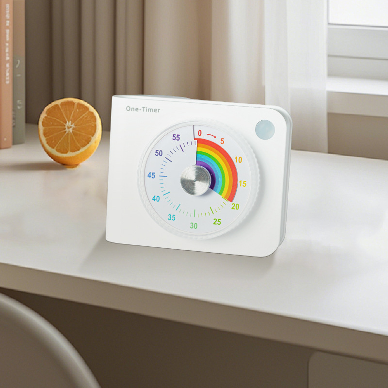 Timer vizual silențios pentru elevi, instrument de autodisciplină pentru învățare, carcasă ABS pătrată; afișaj: indicator + cifre; mișcare: electronică; caracteristici: ceas cu dinți, ceas răsucit