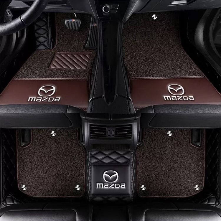 Πλήρους κάλυψης πατάκια αυτοκινήτου για Mazda CX-3, CX-4, CX-5, CX-7 και CX-8. Υλικό: TPE+XPE με αντιολισθητικό, Βάρος: 5 κιλά, Μάρκα: Dawn, Στυλ επιφανειών ποδιών: δερμάτινα πατάκια.