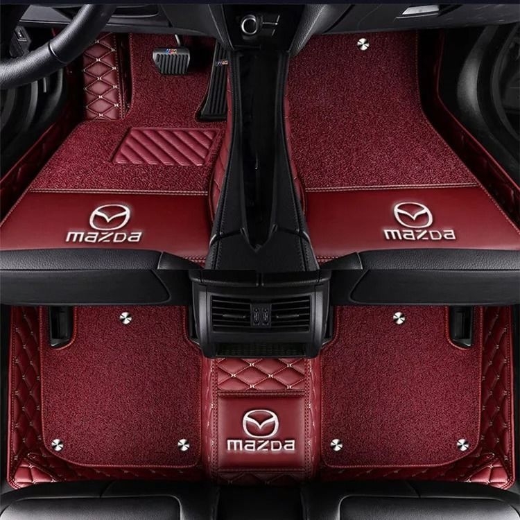 Πλήρους κάλυψης πατάκια αυτοκινήτου για Mazda CX-3, CX-4, CX-5, CX-7 και CX-8. Υλικό: TPE+XPE με αντιολισθητικό, Βάρος: 5 κιλά, Μάρκα: Dawn, Στυλ επιφανειών ποδιών: δερμάτινα πατάκια.