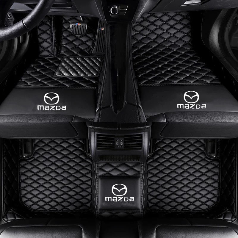 Πλήρους κάλυψης πατάκια αυτοκινήτου για Mazda CX-3, CX-4, CX-5, CX-7 και CX-8. Υλικό: TPE+XPE με αντιολισθητικό, Βάρος: 5 κιλά, Μάρκα: Dawn, Στυλ επιφανειών ποδιών: δερμάτινα πατάκια.