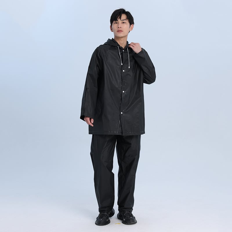 EVA αδιάβροχο πανωφόρι-πόντσο για ενήλικες, διαχωρισμένος σχεδιασμός, πάχος 0,15 mm, μη μιας χρήσης, εξοπλισμός πεζοπορίας σε βροχή