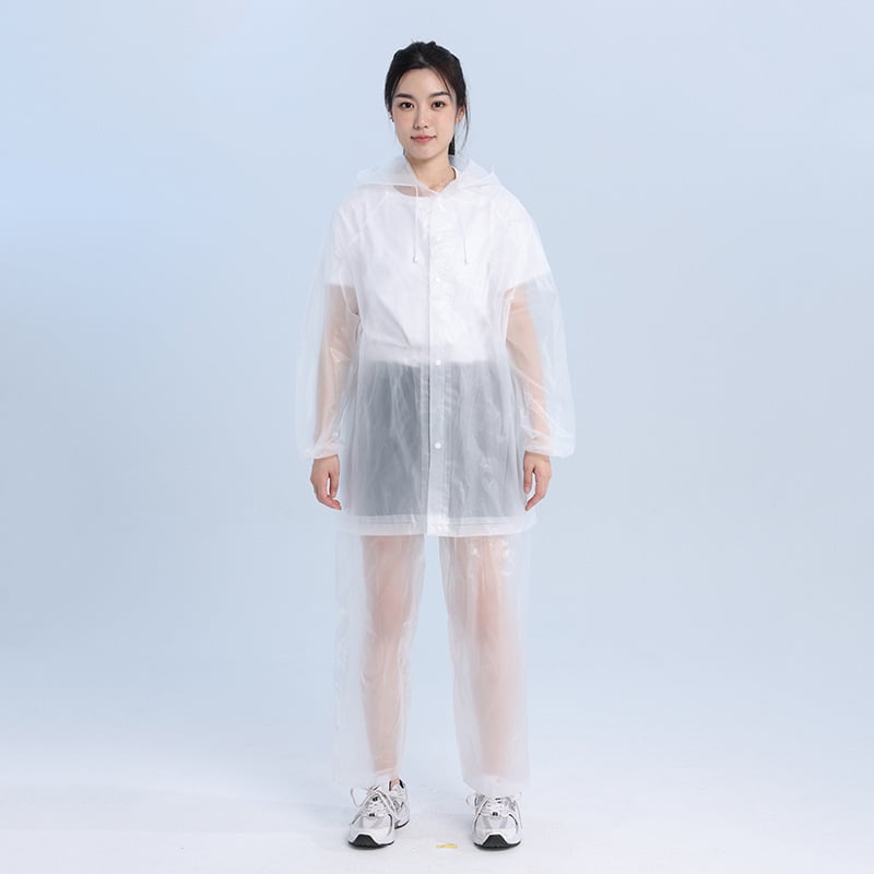 EVA αδιάβροχο πανωφόρι-πόντσο για ενήλικες, διαχωρισμένος σχεδιασμός, πάχος 0,15 mm, μη μιας χρήσης, εξοπλισμός πεζοπορίας σε βροχή