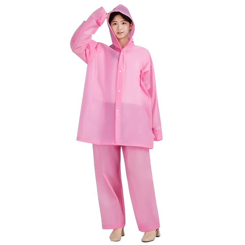 EVA αδιάβροχο πανωφόρι-πόντσο για ενήλικες, διαχωρισμένος σχεδιασμός, πάχος 0,15 mm, μη μιας χρήσης, εξοπλισμός πεζοπορίας σε βροχή