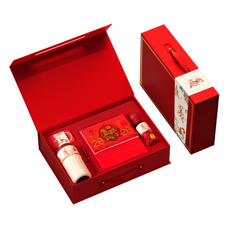 Σετ Επιτραπέζιου Ημερολογίου για το Έτος του Αλόγου — δυνατότητα προσθήκης λογότυπου, δημιουργικό ημερολόγιο με καρικατούρες, πολύλειτουργικό σημειωματάριο