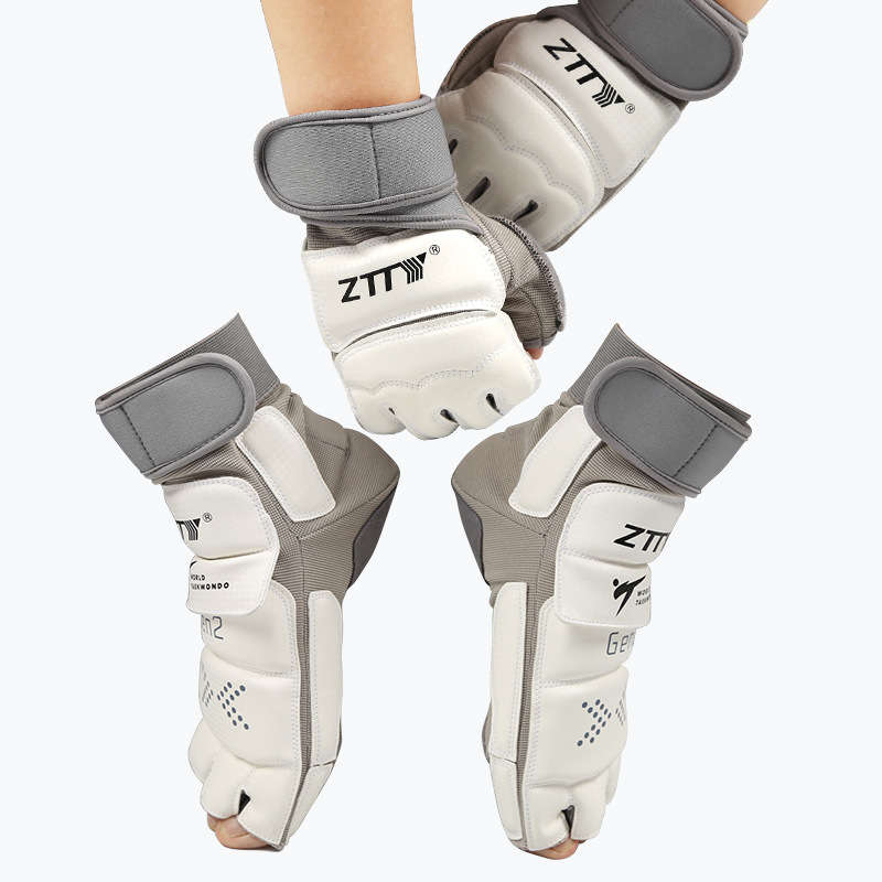 Ztty Протектори за ръце и крака за таеквондо с дланова защита – полиестерно влакно, универсална употреба, за тренировки таеквондо